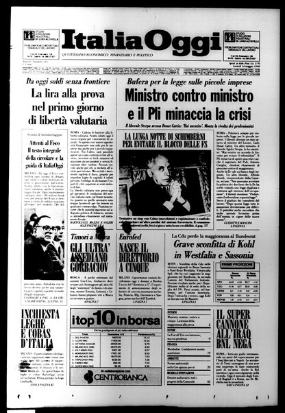 Italia oggi : quotidiano di economia finanza e politica